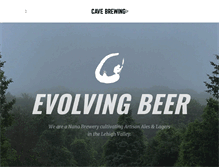 Tablet Screenshot of cavebrewing.com